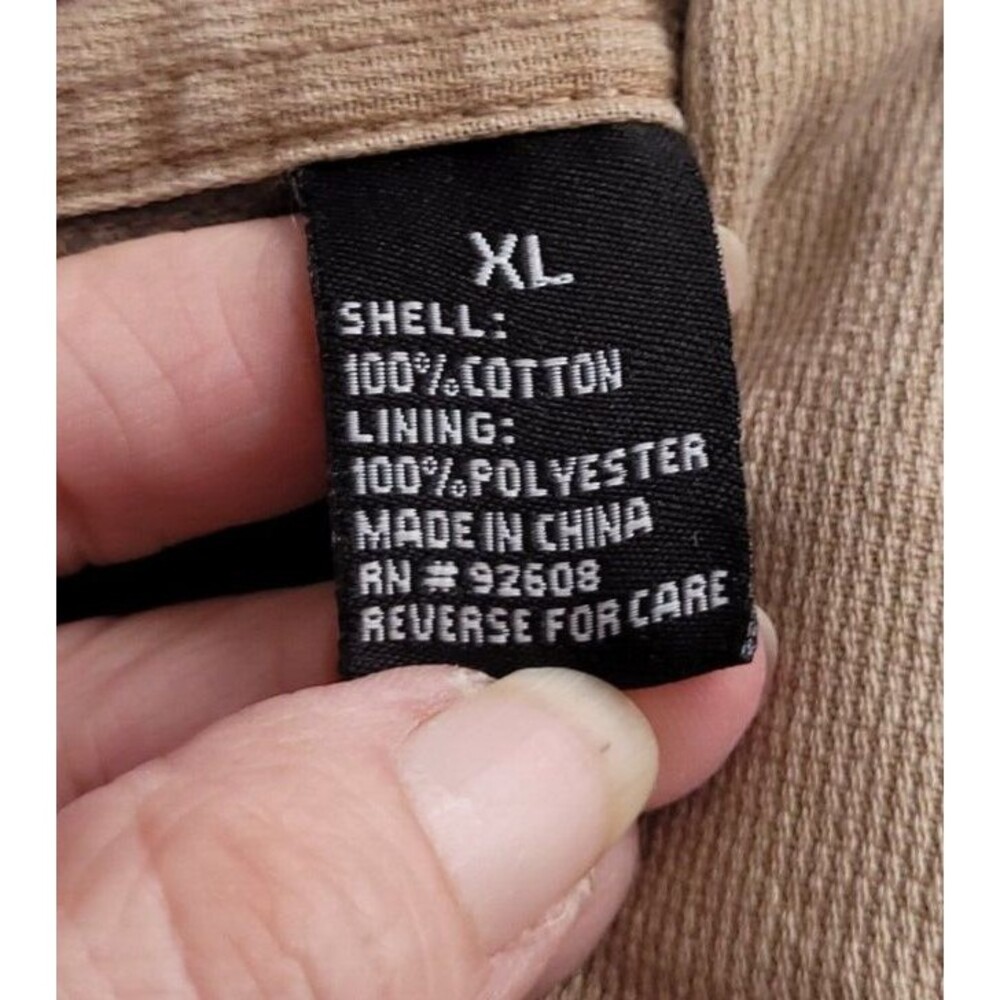 Vintage Junction West Shacket XL Brown Corduroy Flannel Lined Farm Core - Picture 8 of 9
